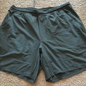 lululemon athletica Men's Greenish Grey Athletic Shorts